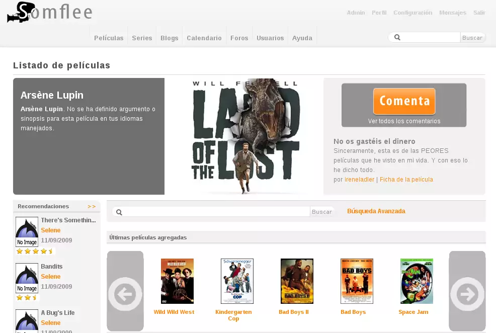 Somflee: gestor online de ilmotecas
